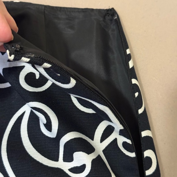 Ann Taylor Factory Black and White A-Line Skirt - Picture 5 of 7